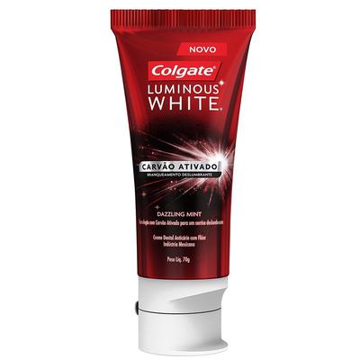 Creme Dental Colgate Luminous White Carvão Ativado 70g