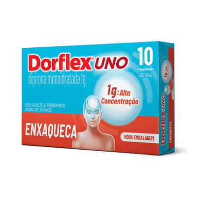 Dorflex Uno 1G Sanofi Caixa Com 10 Comprimidos