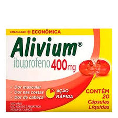 Alivium 400Mg Caixa Com 20 Cápsulas Moles