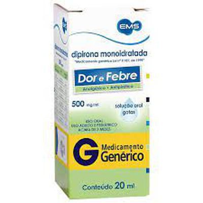 Dipirona Monoidratada 500mg/ml 20ml - EMS