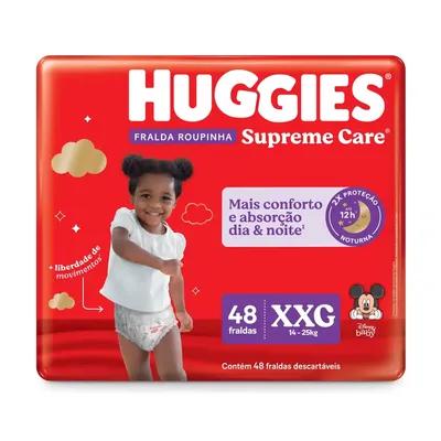 Fralda Roupinha Supreme Care Xxg Huggies 48Un