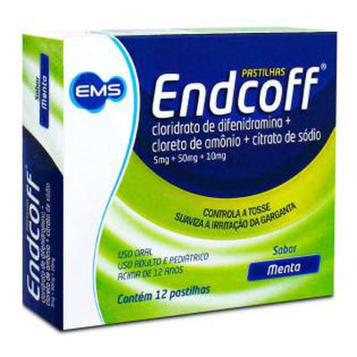 Endocoff Sabor Menta 12 Pastilhas