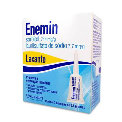 Laxante Enemin Kley Hertz Com 7 Bisnagas De 6,5G