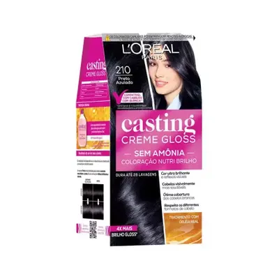 Tonalizante Casting Creme Gloss Preto Azul 210