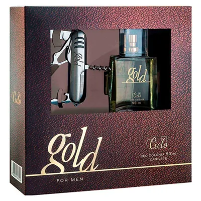 Kit Gold Ciclo Cosméticos Masculino - Deo Colônia 50ml