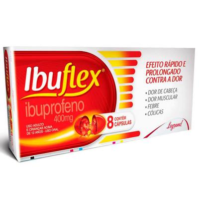 Ibuflex 400Mg Legrand Caixa Com 8 Cápsulas Gelatinosas Moles