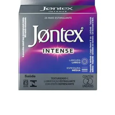 PRESERVATIVO JONTEX INTENSE COM 2 UNIDADES(JNT)