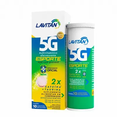LAVITAN 5G ESPORT VIT+CAFEIN+TAU 10EFERV