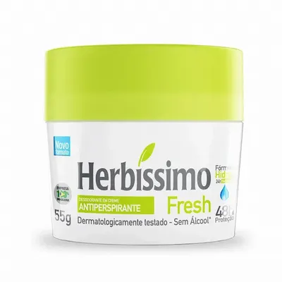 Desodorante Creme Antiperspirante Fresh Herbíssimo 55g