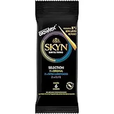 Preservativo Blowtex Skyn Embalagem Com 6 Unidades