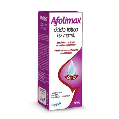 Afolimax 0,2Mg/Ml Ácido Fólico Airela Gotas 30Ml