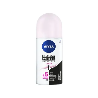 Desodorante Roll-On Nivea Feminino Invisible Clear 50ml