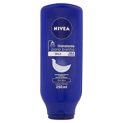 Loção Deo-Hidratante p/ Banho Nivea Milk Frasco 250ml