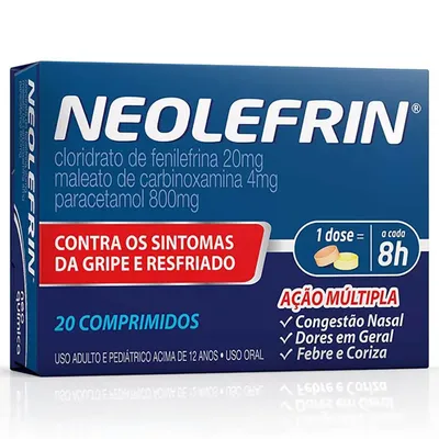 Neolefrin 20 Comprimidos - NEO QUIMICA