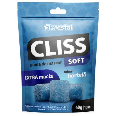 CHICLE FLORESTAL CLISS SOFT HORTELA 60G
