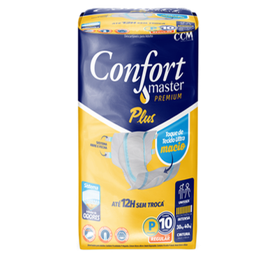 Fralda Geriatrica Confort Plus Reg Premium P10Unidades