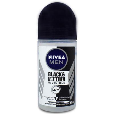 Desodorante Roll On Nivea Men Black White 50ml