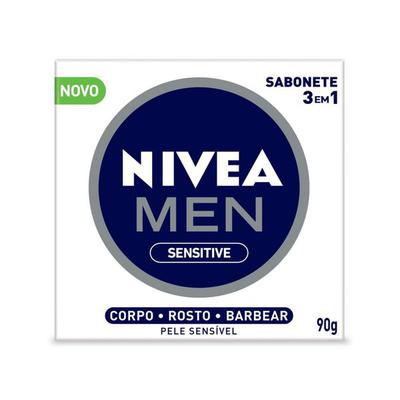 Sabonete Em Barra Men 3 Em 1 Sensitive Nivea 90G