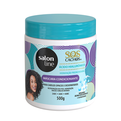 Máscara Salon Line Sos Cachos Ácido Hialurônico 500g