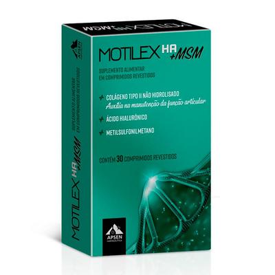 Suplemento Alimentar Motilex Ha + Msm Apsen 30 Comprimidos