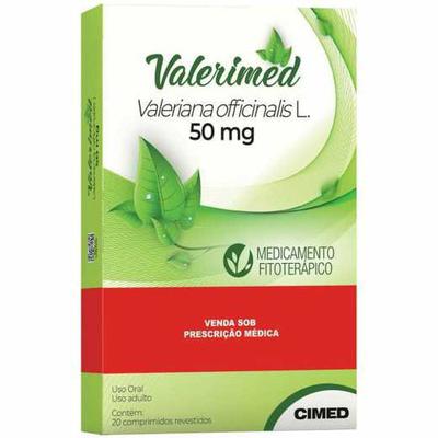 Valerimed 50Mg Cimed Caixa Com 20 Comprimidos Revestidos