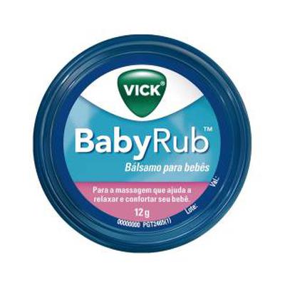 Vick BabyRub Pomada Calmante Infantil 12g