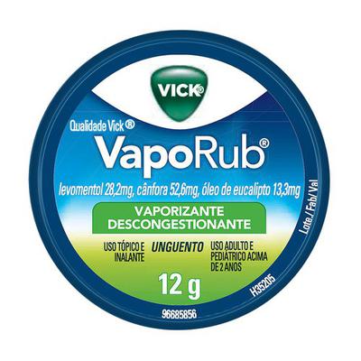 Vick VapoRub Descongestionante Pomada 12g - P&G