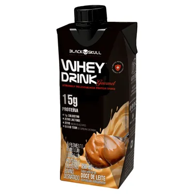 Whey Drink Gourmet Sabor Doce de Leite Com 250ml